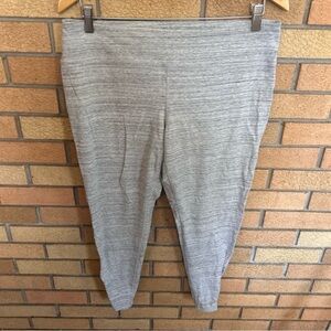 Gap Fit Leggings Women’s Heathered Gray Performance Cotton Athletic Workout XL